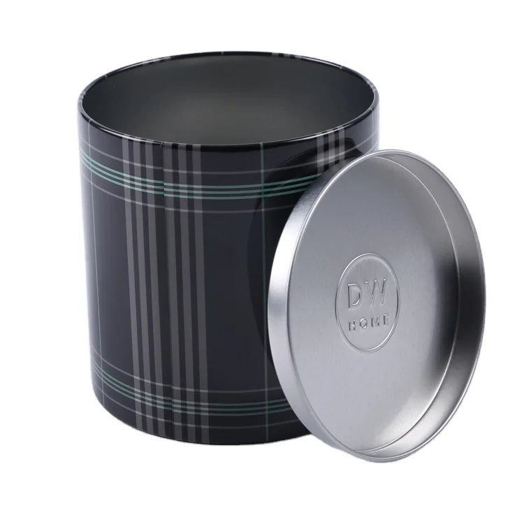 Round Tins with Bottom Edge  Rolled Inside