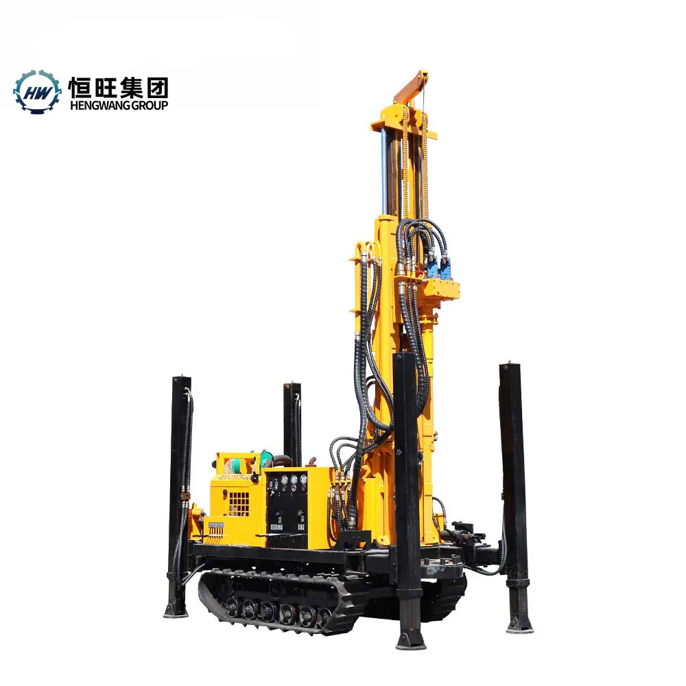 Big Discount Hengwang 600m Cheap Price Crawler Portable Well Borehole Drilling Machine Water Well Drilling Rig For Sale