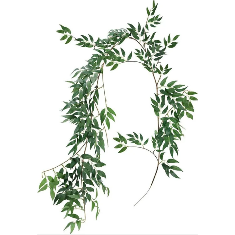 Artificial Eucalyptus Garland Faux Silk Eucalyptus Leaves Vines Handmade Garland Greenery Wedding Backdrop