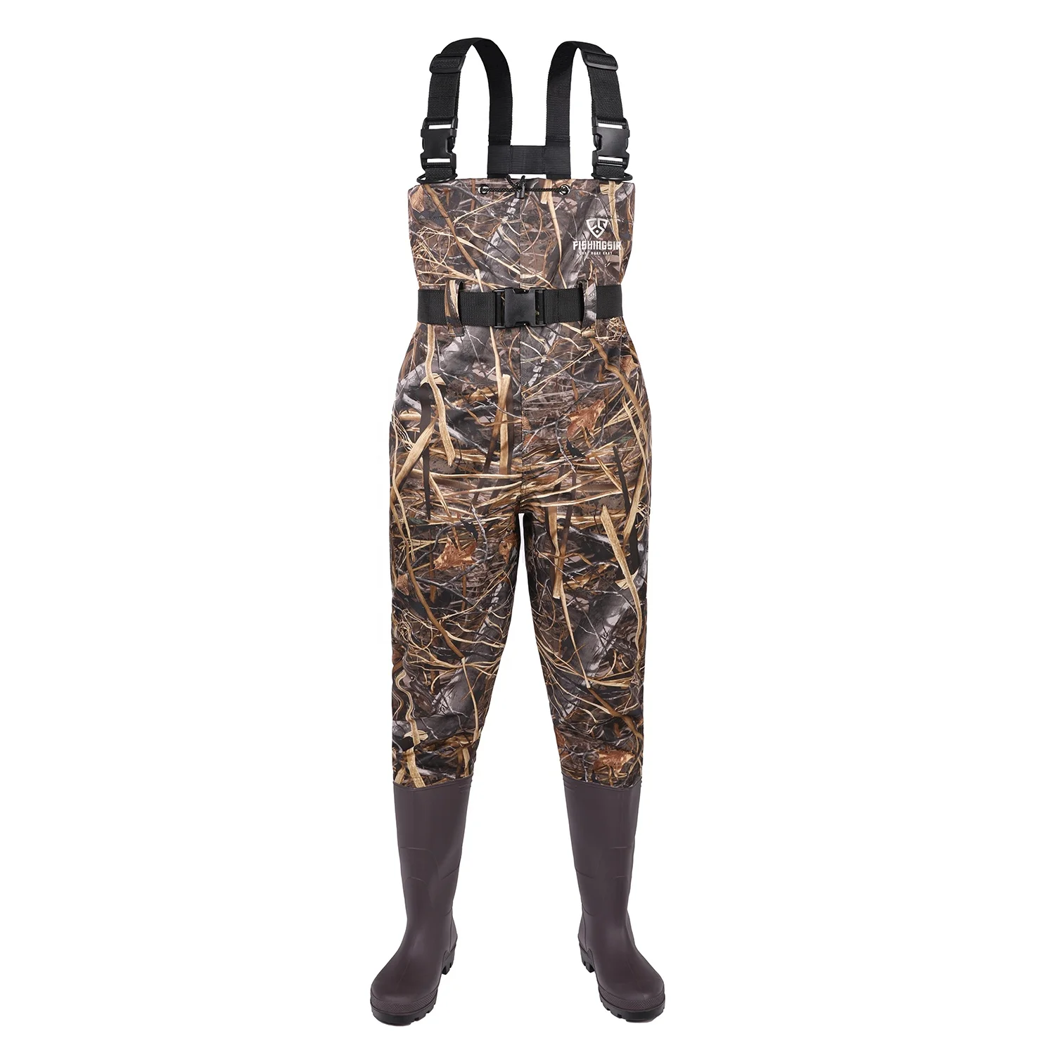 FISHINGSIR Nylon PVC Bootfoot Fishing Waders Chest Waders