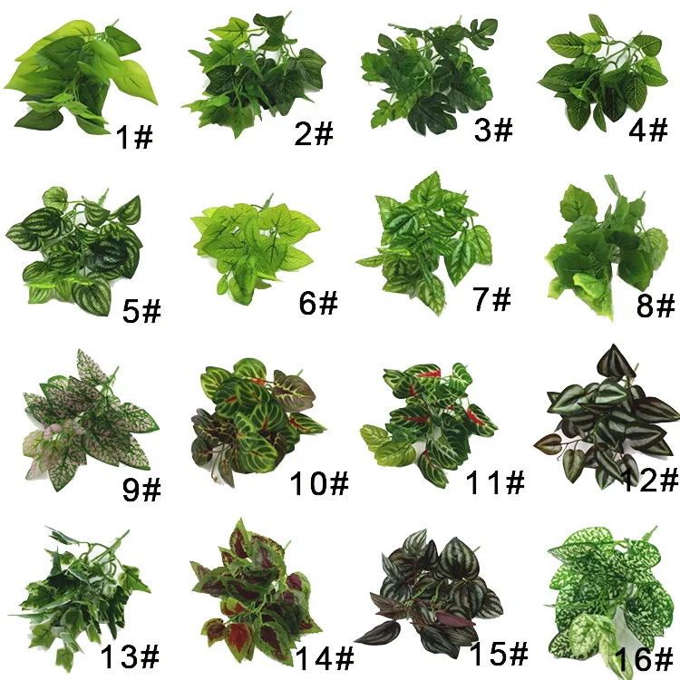 Wholesale decorative artificial plant leaf for green wall and wedding decorations AP18240