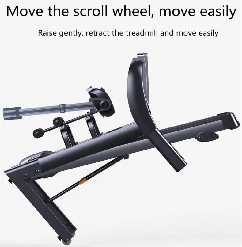 TUDEEN Gym Fitness Center Indoor Home Black Steel Mechanical Wireless LCD Screen Unisex Treadmill Customized Logo Available Home