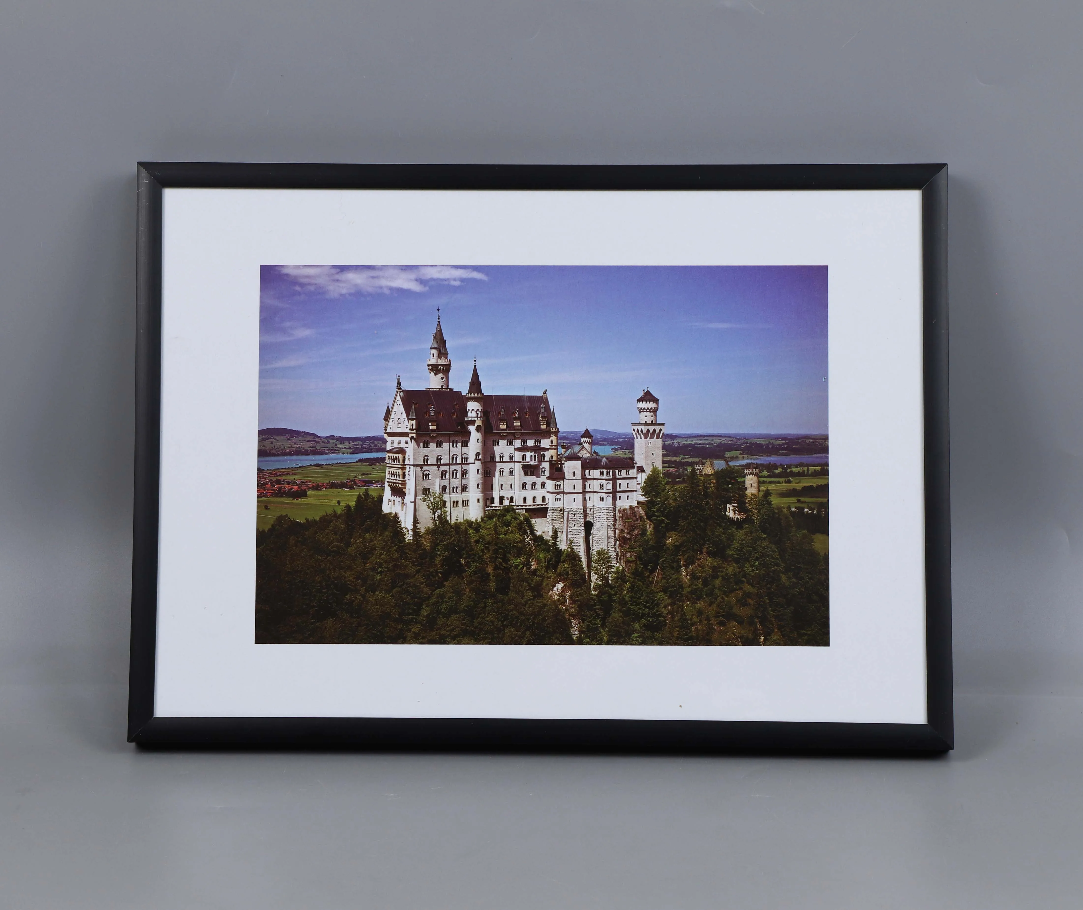 4pcs pack A4 picture frame, Metal photo frame, Black thin gallery frame with plexiglass