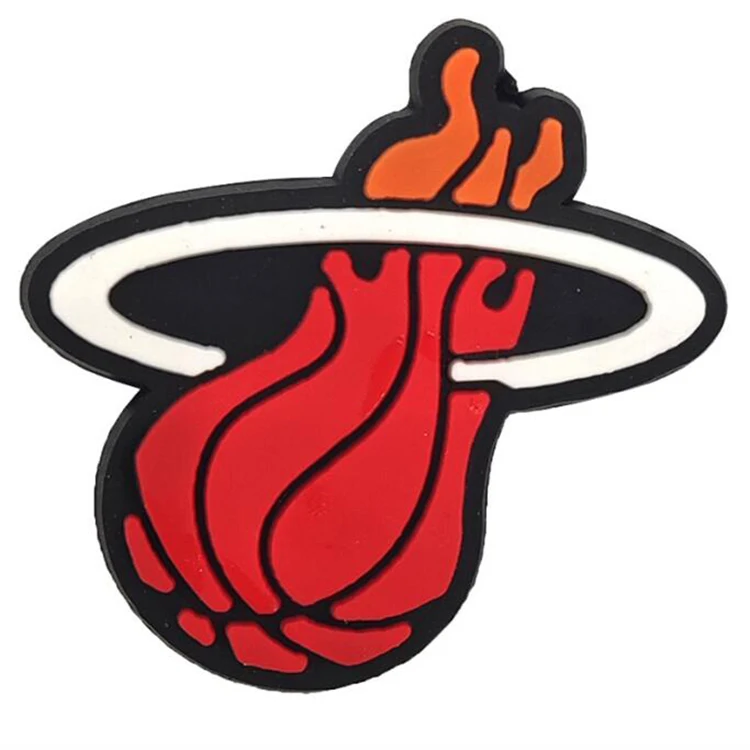 Fast delivery basketball Sports Team Croc Charms PVC NFL croc Shoe Charms for shoes decorations