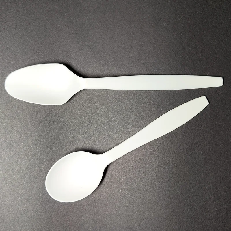 PLA/CPLA compostable disposable plastic fork knife spoon 100%biodegradable cutlery sets Soup Spoon For Travel or Restaurant