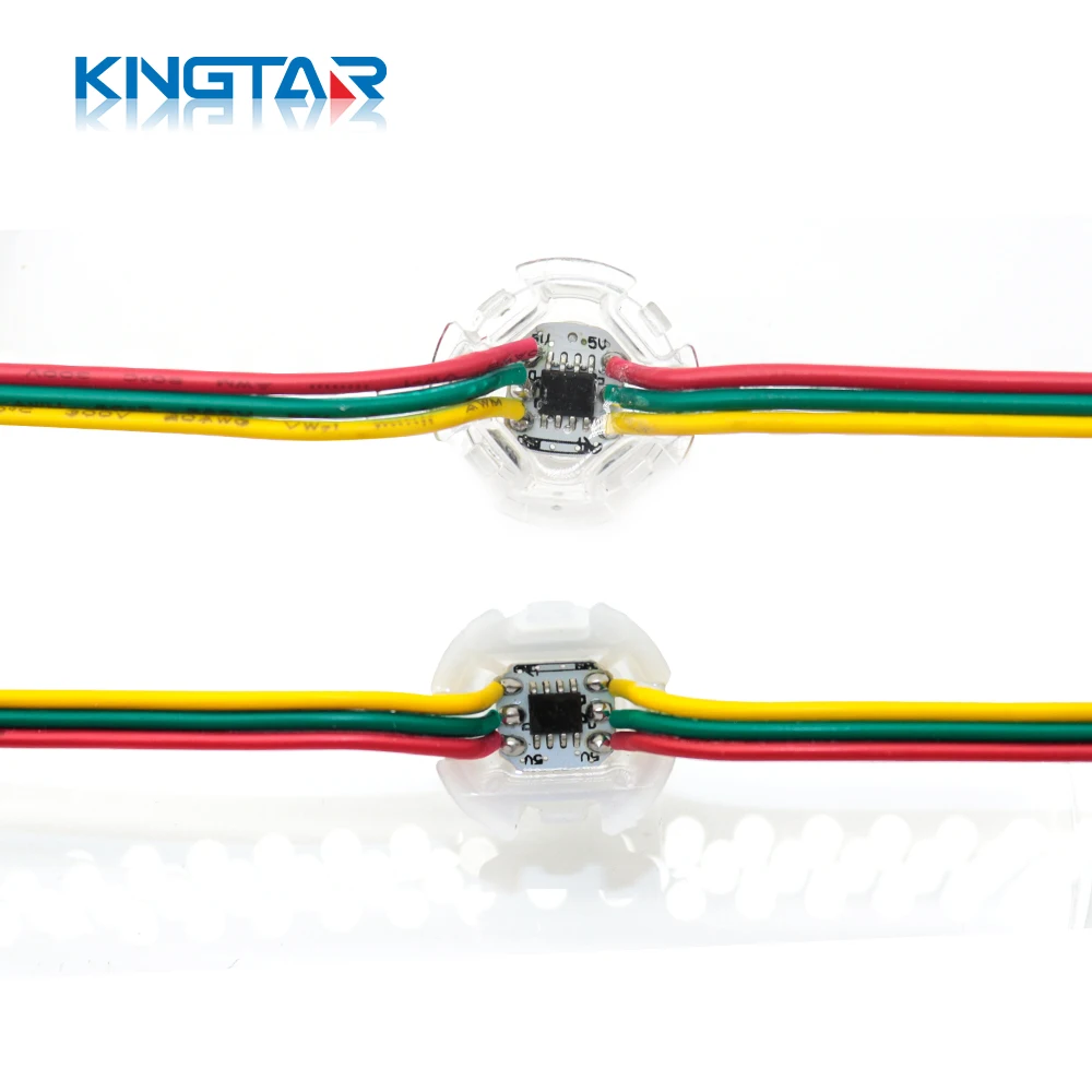 Amusement DC5V 5050 RGB  WS2811 20mm Decorative String Lights 1Lens SMD Chip  IP67 led pixel light