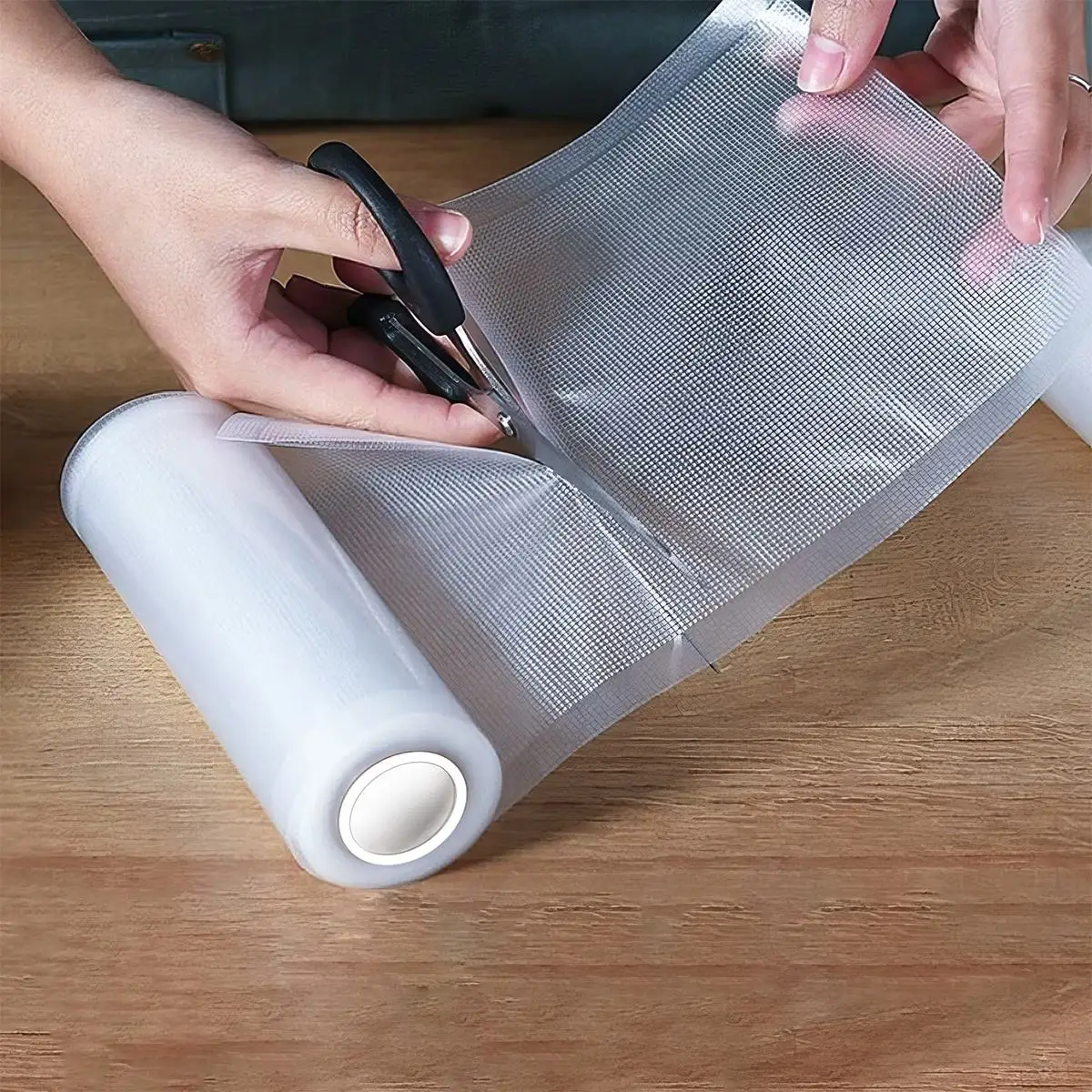 Custom BPA-Free Material Textured embossed food saver Vac Vacuum bag Sealer plastic Bags Roll For Food