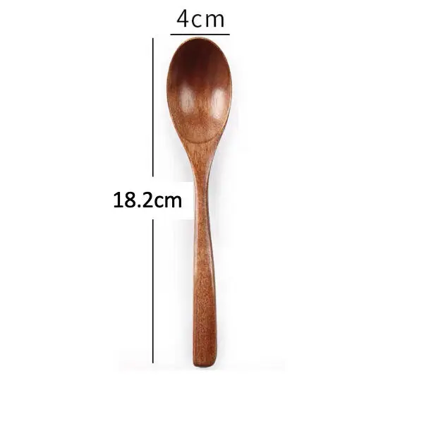 High Quality Cheap Natural Eco-Friendly Reusable Wood Spoon Food Wooden Kitchen Spoons