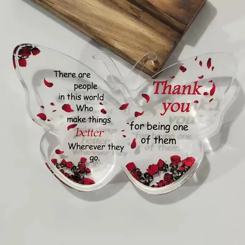2024 Creative Festival Gifts Love Acrylic Decorations Blessing Words for Mom, Family, and Friends Gifts