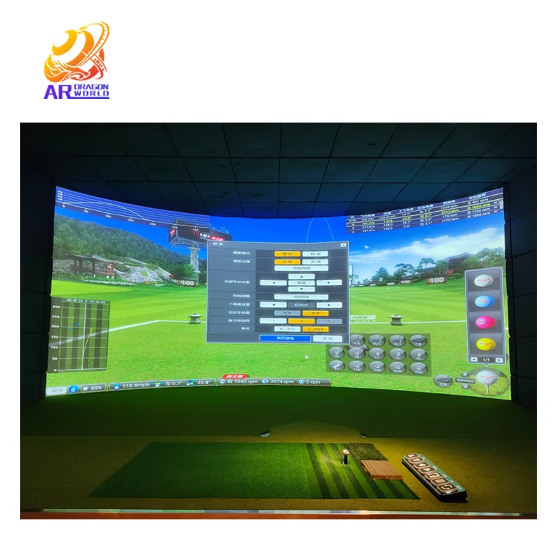 2024 Hot-Selling Indoor Golf Simulator Virtual Golf Game for Entertainment Amusement Park