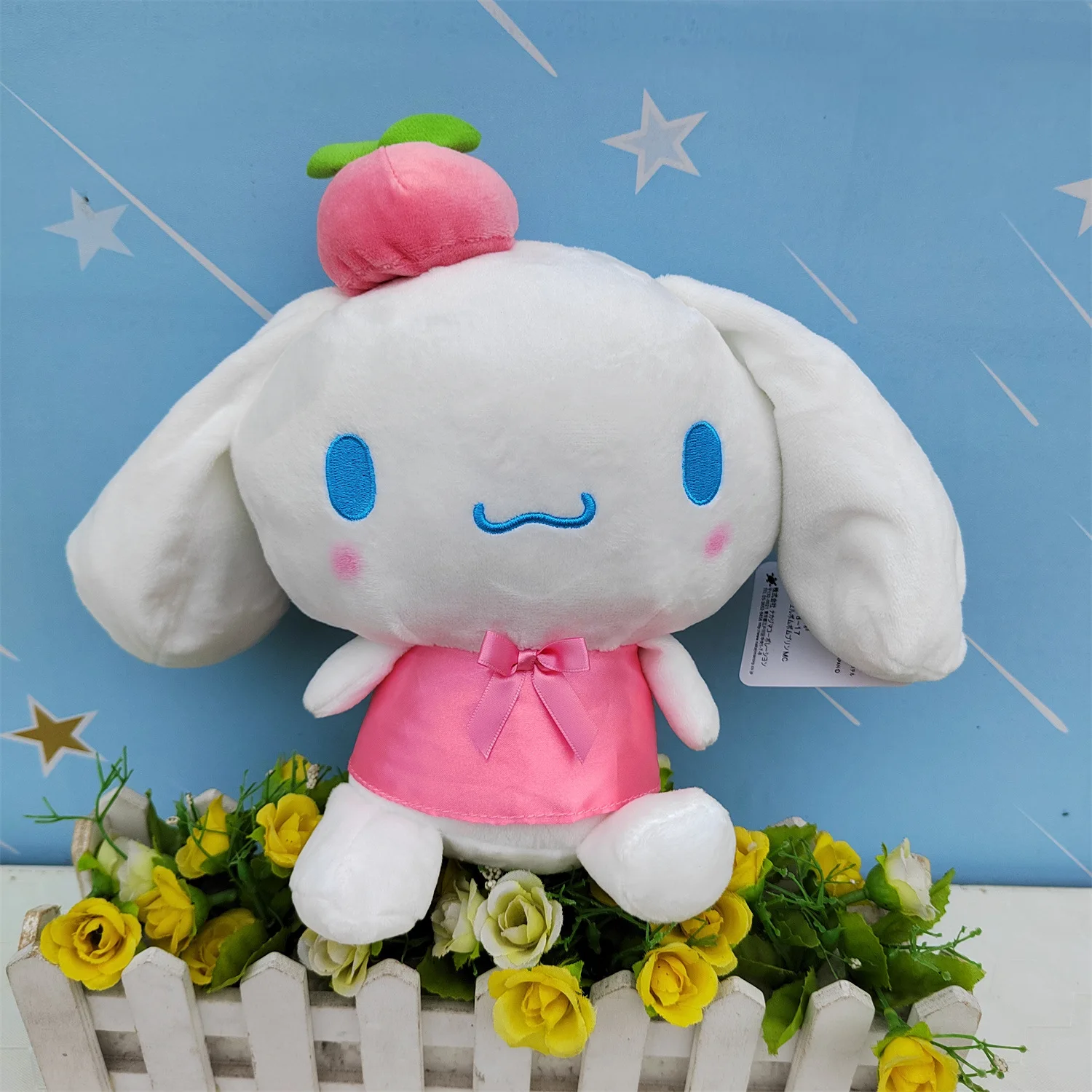 Kawaii Peach Series Plush Toy Kuromi Melody Plush Dolls Soft Stuffed Doll Room Decor Kids Girl Christmas Gift