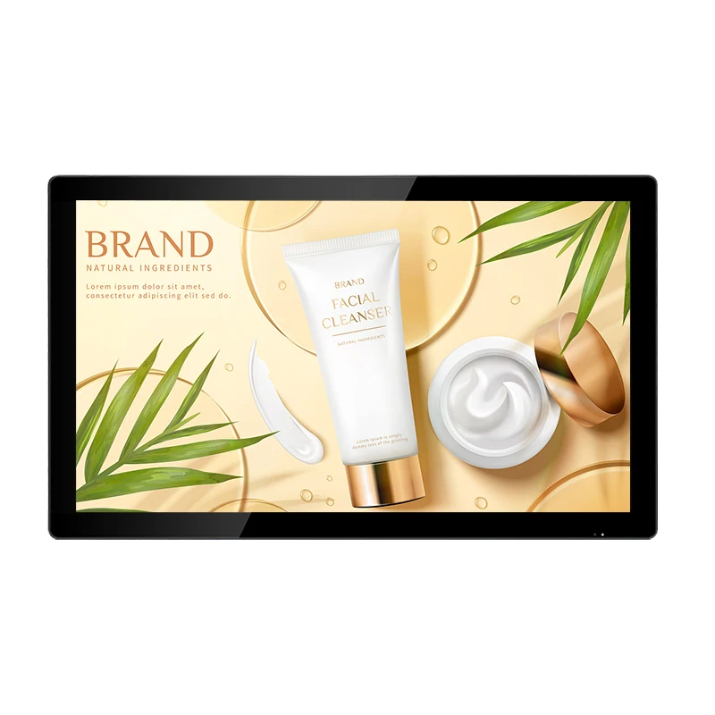 Wall Mount Digital Signage Menu Board Smart Display 55inch Touch Interactive Screen Kiosk Supplier 4k Advertising Media Player