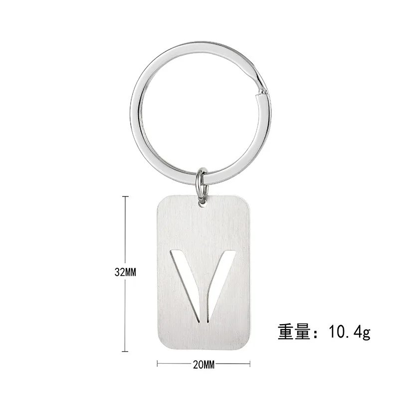 Xinxing серебряные A-Z буквы метки из нержавеющей стали пронумерованная маркировка идентификационная бирка с кольцами