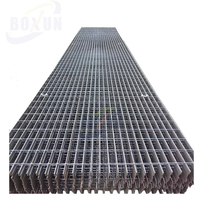 Factory supply 30x3 galvanized steel grating removable grating storm drain cover steel grating mesh metal drain gratewalkway hdg