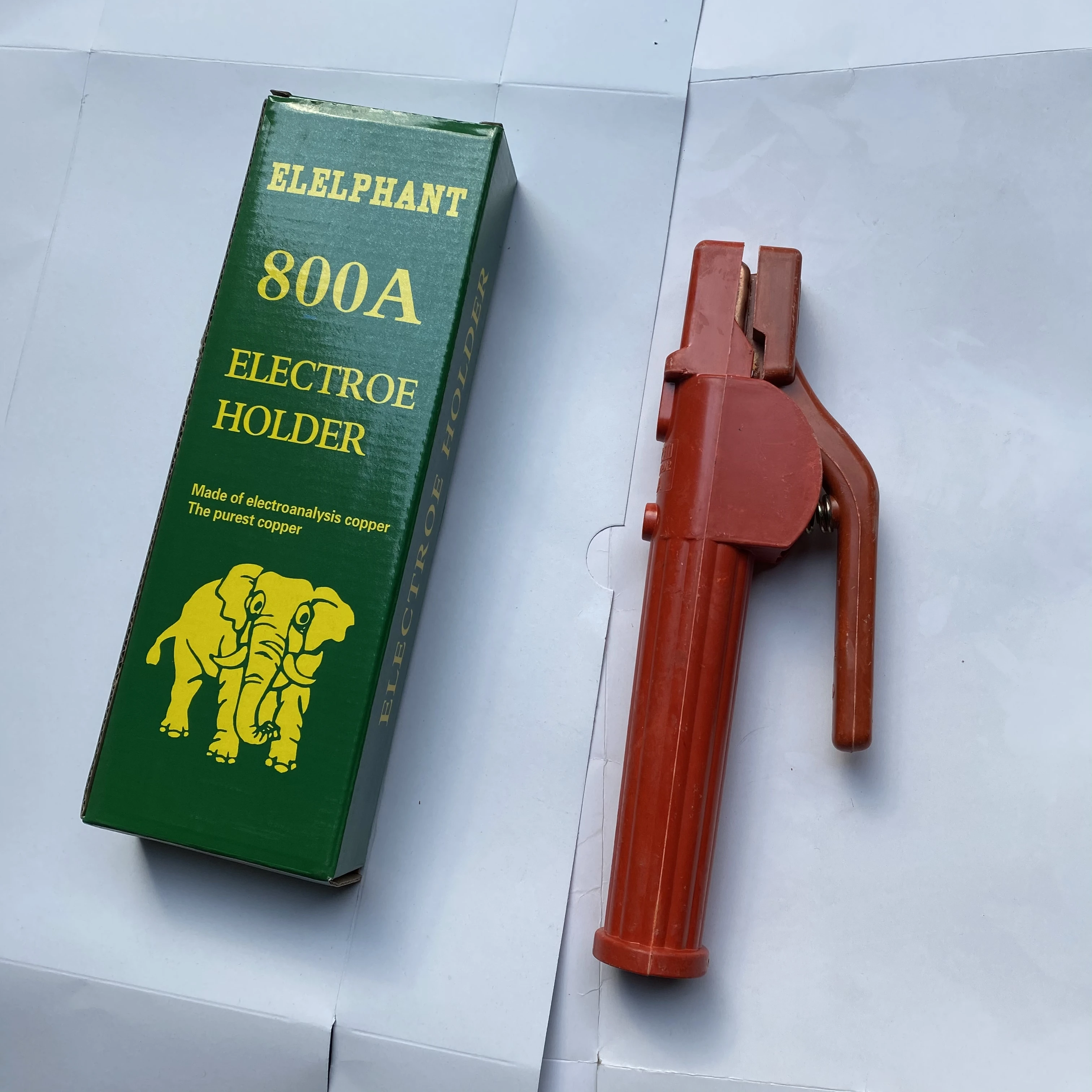 
German elephant specialized anti dropping and non hot welding ton welding electrodes holder 800 amp welding tongs 
