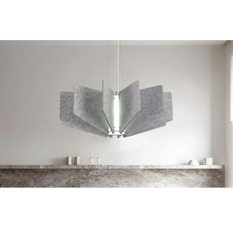 Sound-Absorbing Board Manufacturers Selling China Environmental Protection Interior Polyester Fiber Circular Lampshade