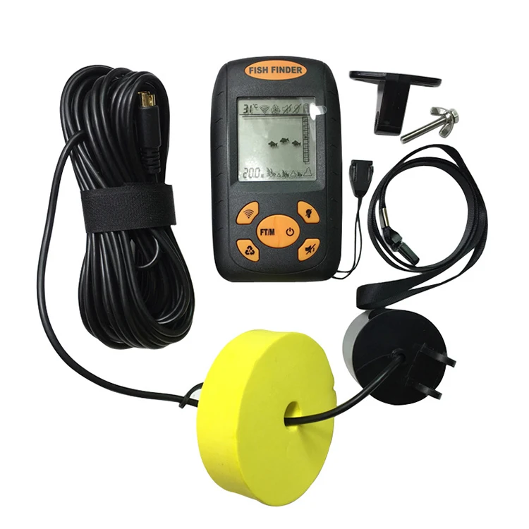 
hot selling wireless LCD portable fishfinder Ultrasonic detector sonar sensor transducer Sonar Fish Finder 