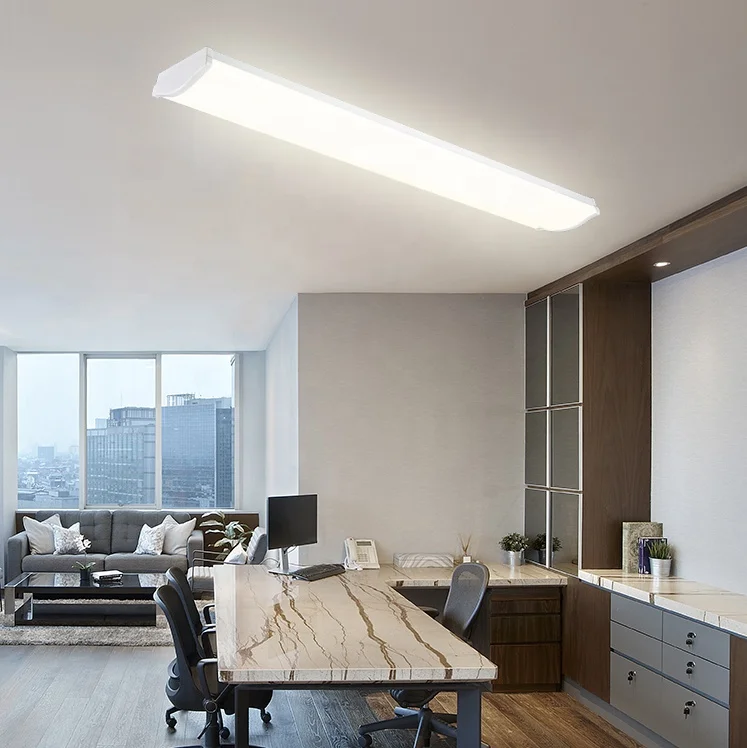 Brandon 20W 40W Led Flat Tube Led Batten Light Architectural Ce Dlc Ul Suspended Linear Light For Office Coffee Shop