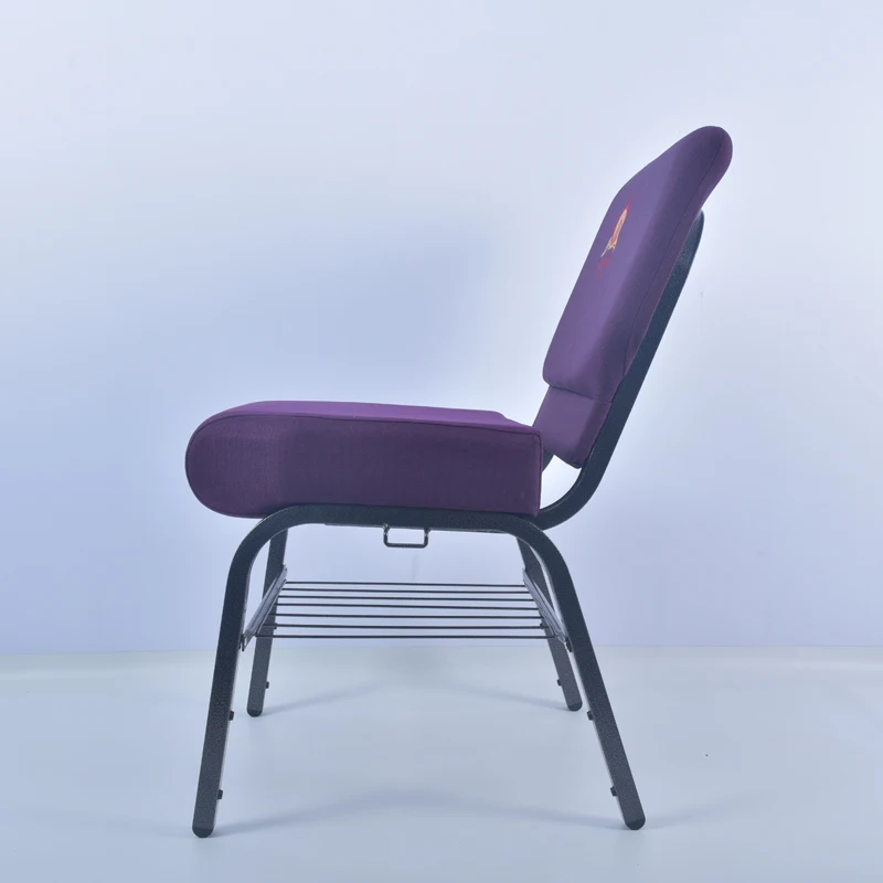 Durable Quality Stackable Upholstered Beautifully Crafted Theater Lecture Meeting Thickening Fabric Stacking Pulpit Church Chair