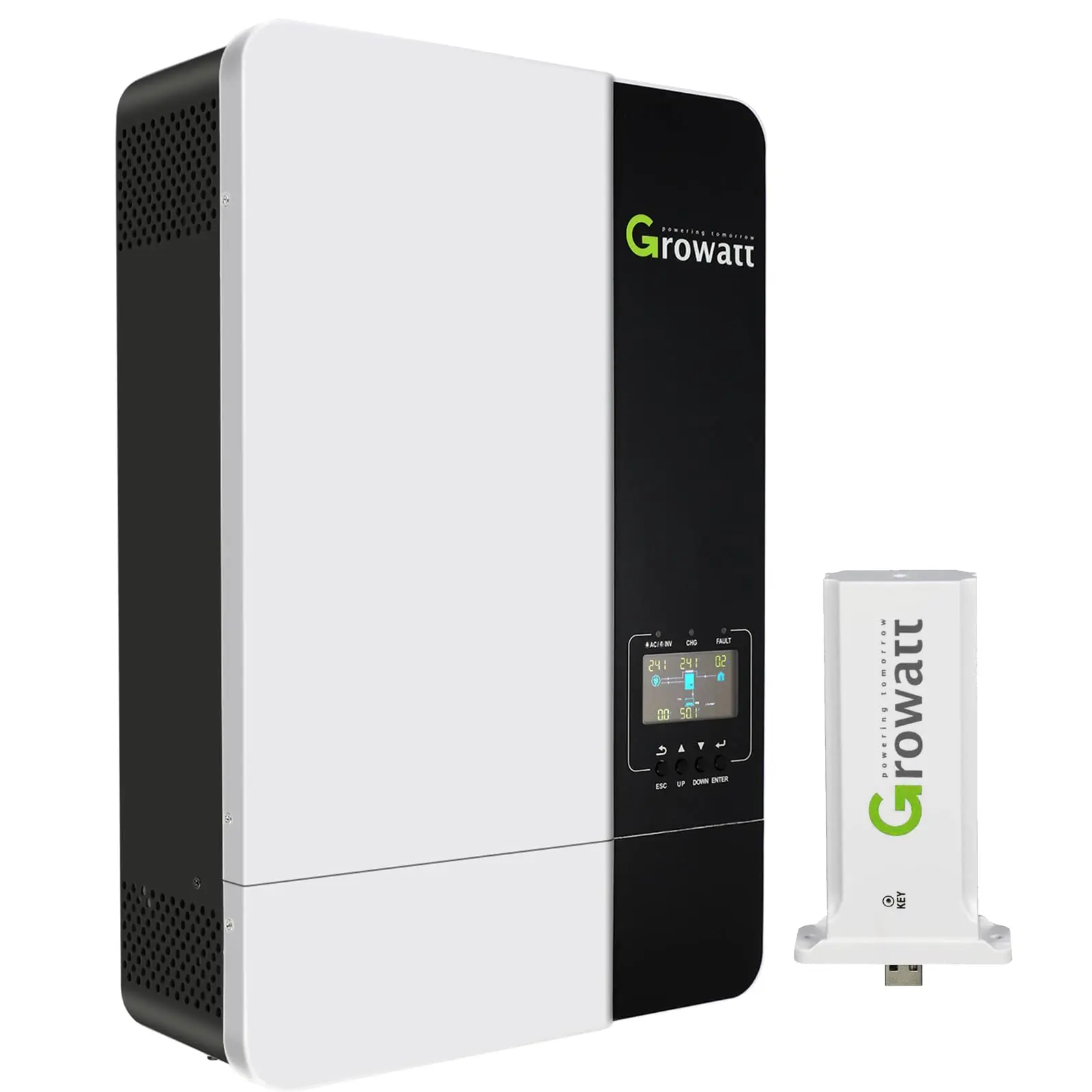 Europe Stock Growatt Spf 48v 5000w 3kw 5kw Es 5kva Mppt Home Solar Off-grid Hybrid Inverter With Wifi Module