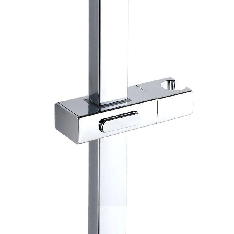 Bathroom Shower Accessories Adjustable Slide Bar Wall Mounted Square ABS Plastic Shower Mounting Brackets