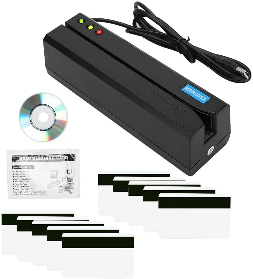  MSR605X USB HiCo 3 треков считыватель магнитных