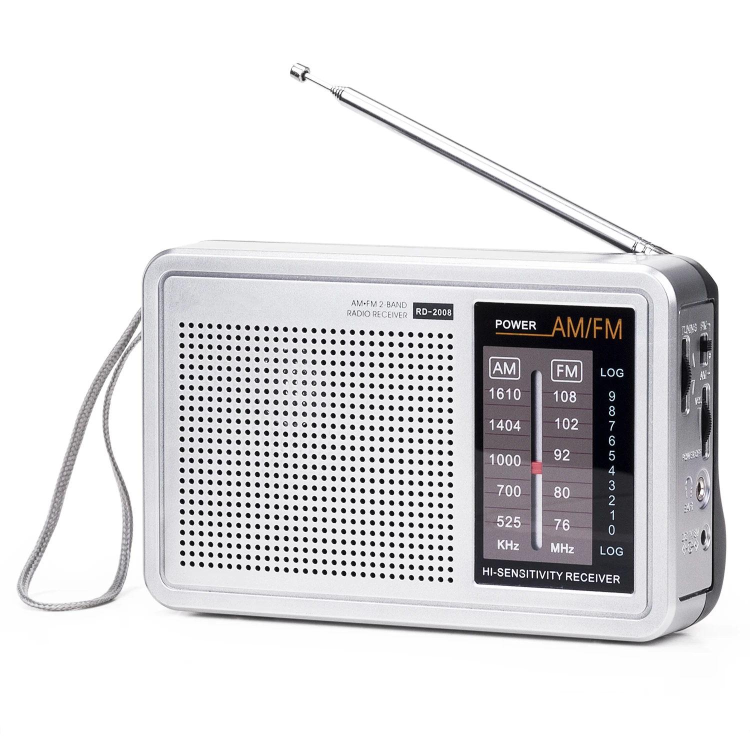 hot sales  Fm Am 2 Band Portable Radio With Earphone Jack