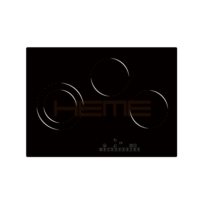 China Manufacturer Built-in Kitchen Appliances High Quality Ceramic Glass Panel Electric 3 Burner Ceramic Cooktop