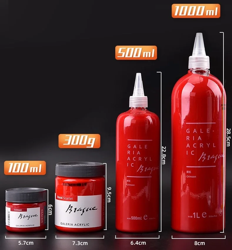Wholesale Certificated Verified Supplier OEM 500ml Acrylic Color Paints Bottle For Art Painting