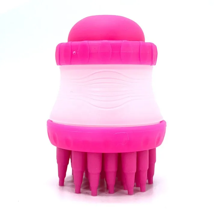 TCW076 Pack bath liquid pet bath massage brush shower tool SPA soft silicone deep cleaning