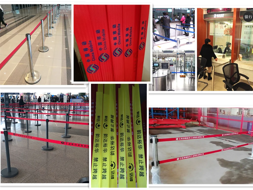 Wholesale Cheap Price Queue Stand Crowd Control Barrier VIP Pole Golden Color rope barriers