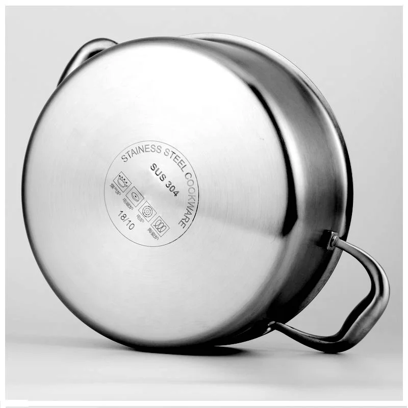 stainless steel  soup pot Hybrid Deep Stock Pot Heavy Duty Large Nonstick Soup Pot for Stew, Simmering, Soup household cookware