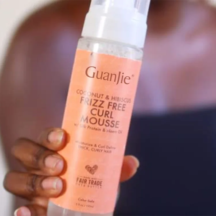 Hair Foam Mousse for Curly Unisex Hair Styling Curly Hair Products Amino Acid Strong Hold All Ages Molding/shaping