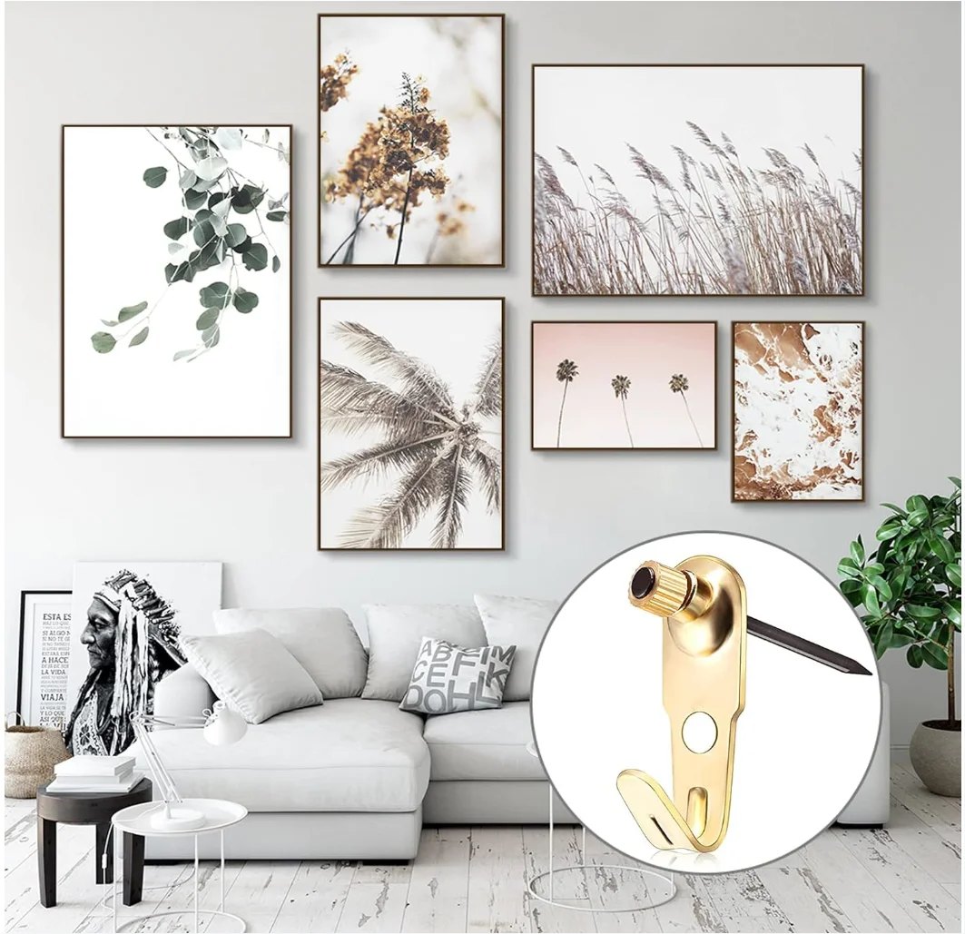 Picture Hooks for Hard Walls Picture Hanging Heavy DutyFrame Hooks Picture Hangers With Nails