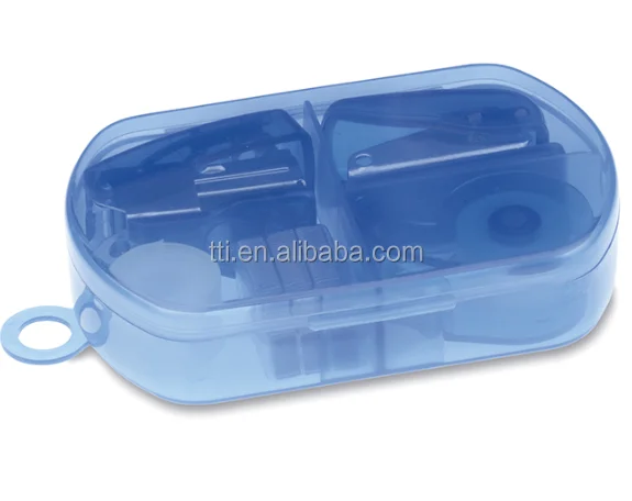 Wholesale 4 in 1 Plastic Box Mini Office Stationery tool Gift Set Custom Logo