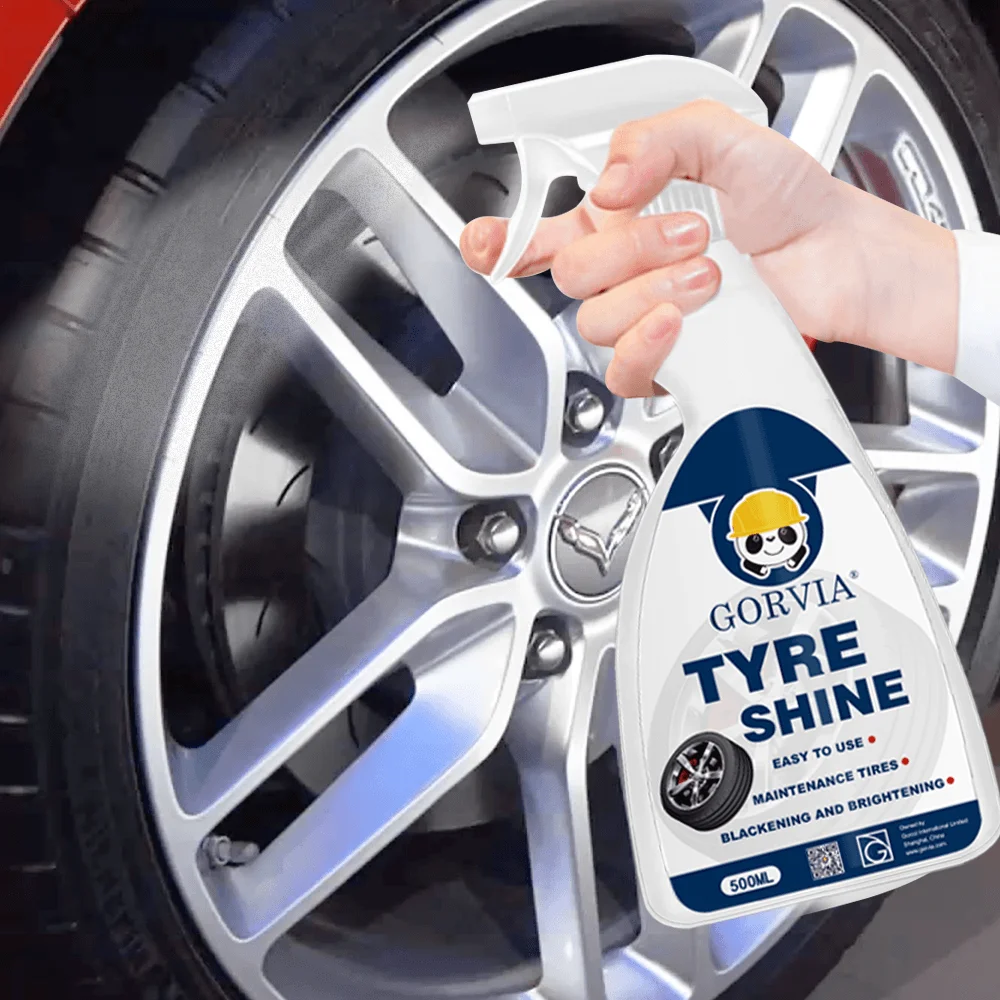 GORVIA OEM Factory Wholesale Car Care Brightener Custom Tire Shine Spray