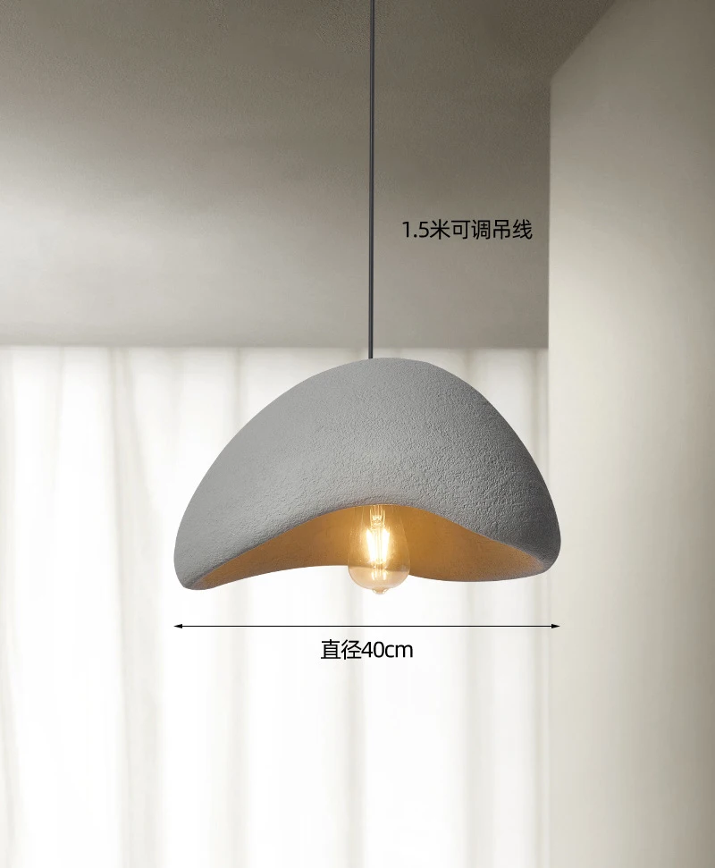 Japanese Wabi-Sabi Chandelier Modern Minimalist Dining Room Living Room Bedroom Bar Designer E26/27 Decorate Hanging