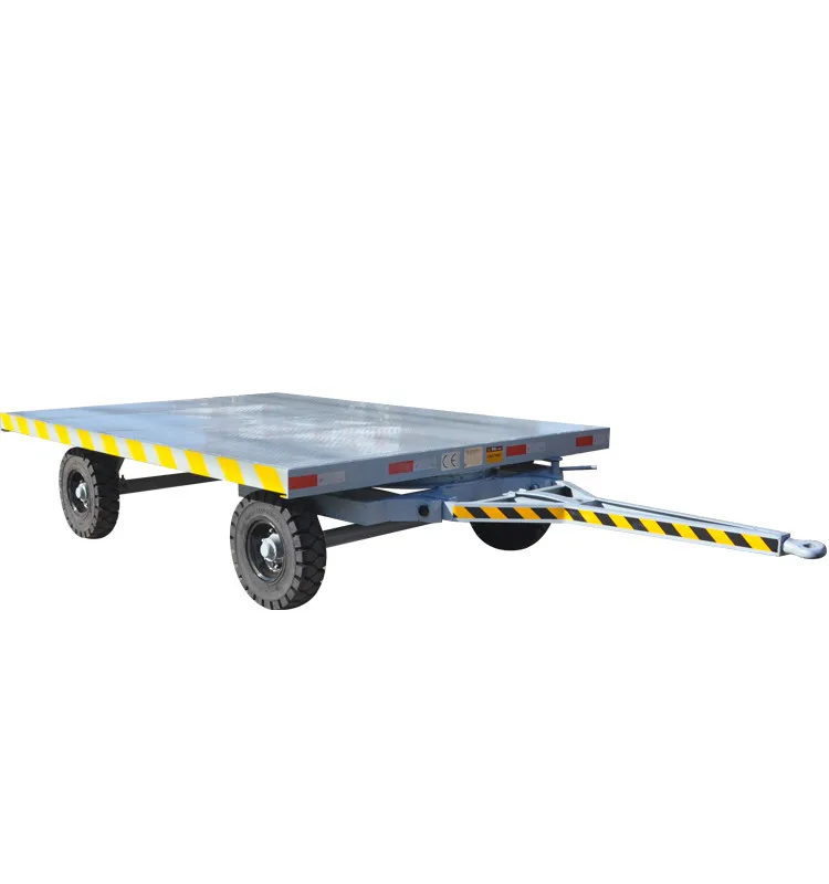 40ft industrial drawbar flatbed trailer dolly trailers towed by powered equipment