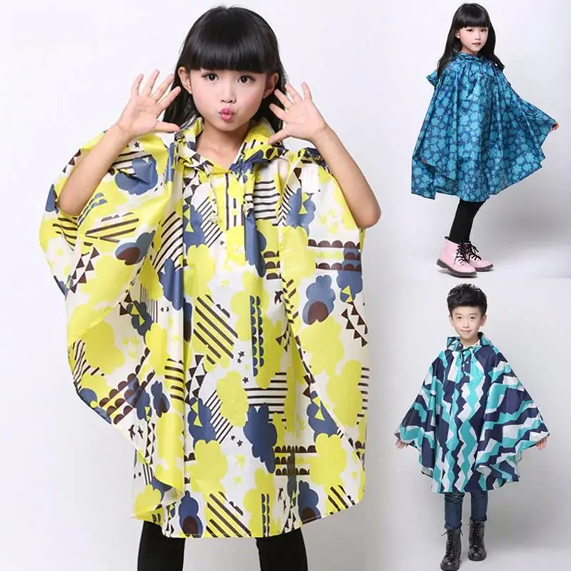 Raincoat Rainwear Superhero Poncho Rain Coat & Girls Waterproof Kids Boys 190T Nylon Fabric for Adults Single-person Rainwear