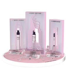 Customized makeup display stands countertop cosmetic product lipstick eyelash display stand
