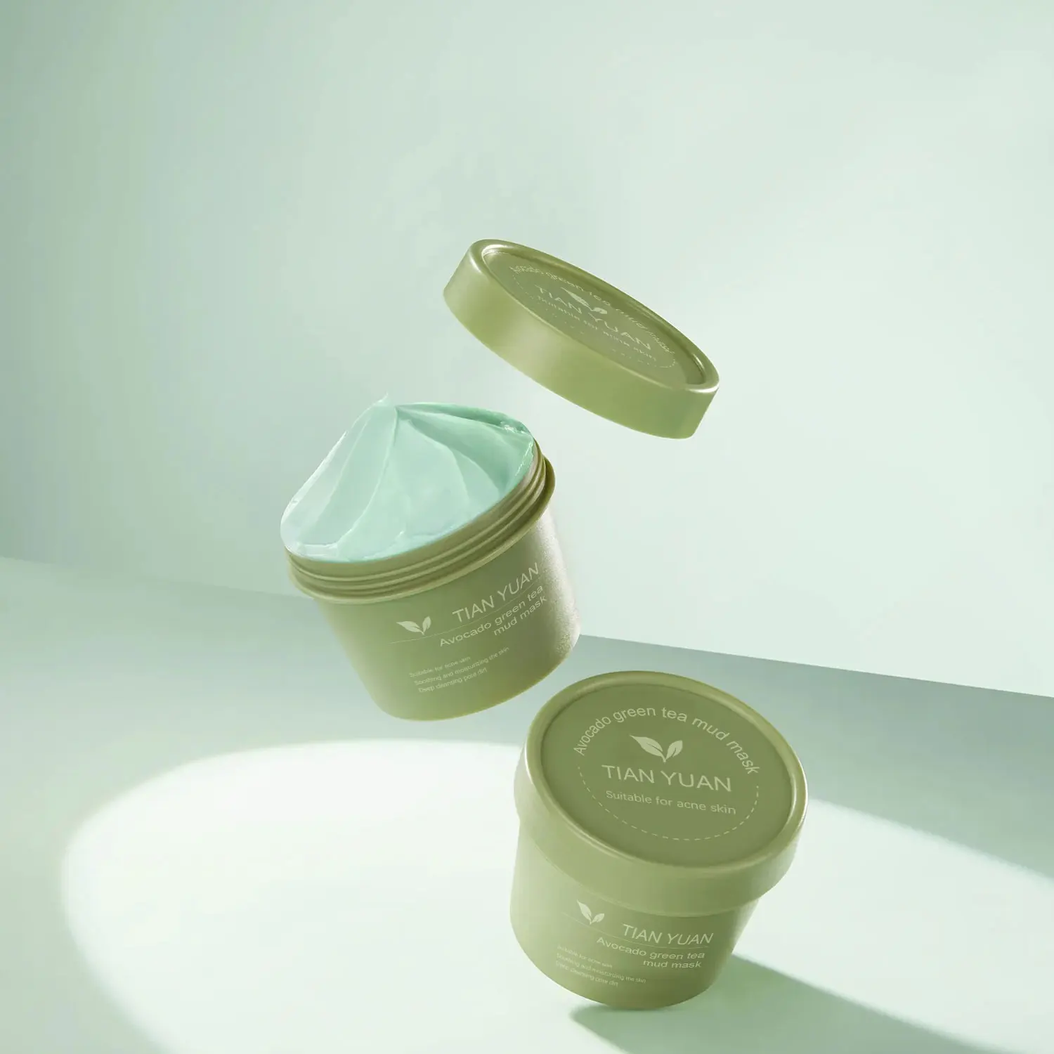 Deep Cleansing Avocado Green Tea Beauty Mask Personal Facial Skin Care OEM Customized Facial Mask Products