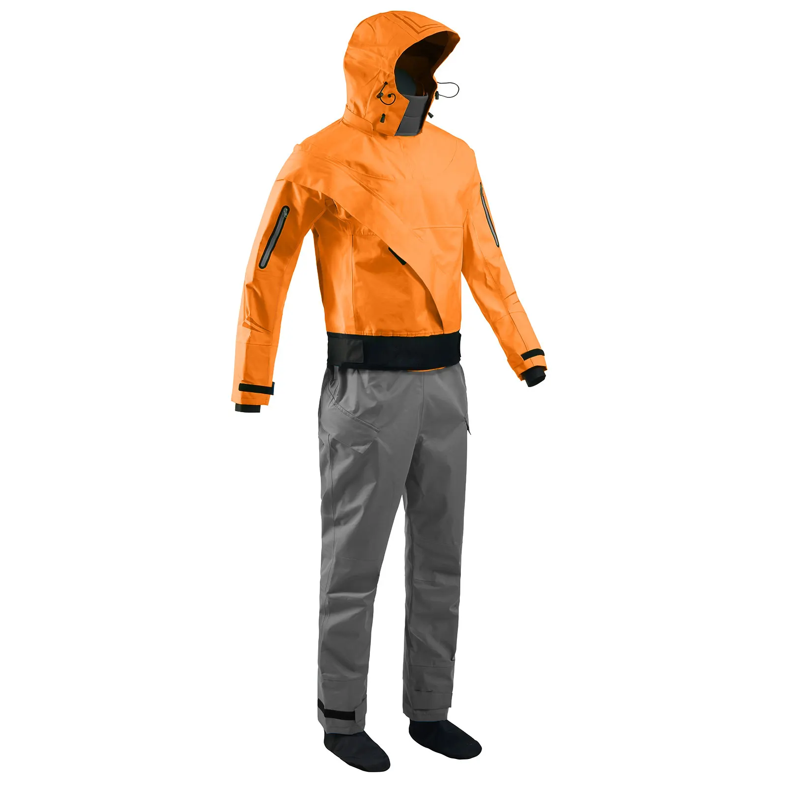 OEM custom drysuit whitewater kayaking breathable 100% waterproof ocean racing polyester fabric for women hunting