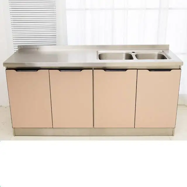  Customized Garden Barbecue Charcoal Smokeless Bbq Grill Island Stainless Steel Kitchen Cabinet With Sink For
