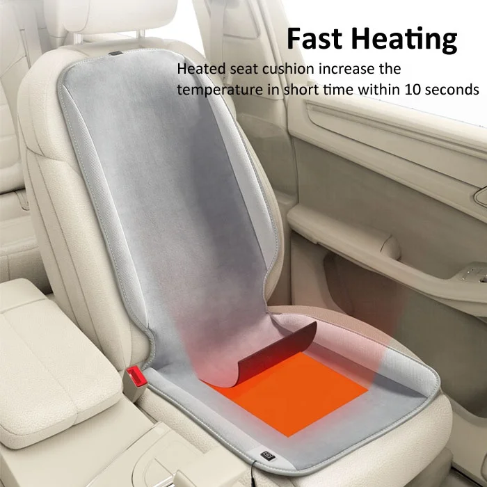 Anjuny Wholesale 12V&24V Therapy Pain Relief Fast Heated Chair Pad Car Seat Cushion For Winter