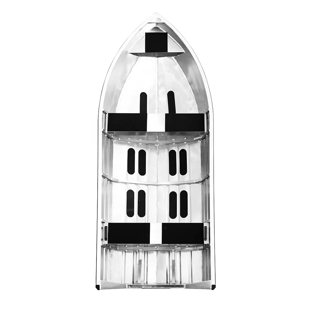 12 ft aluminum boat for 4 people with V shape bottom