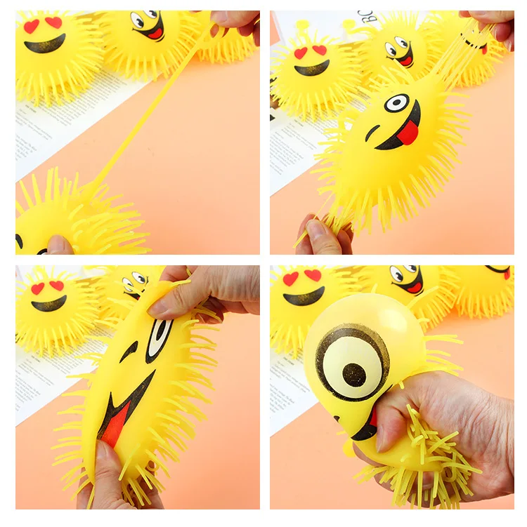 Soft Balls Funny Stress Ball Squeeze Smiley Face For Kids For Adults Decompression Toy