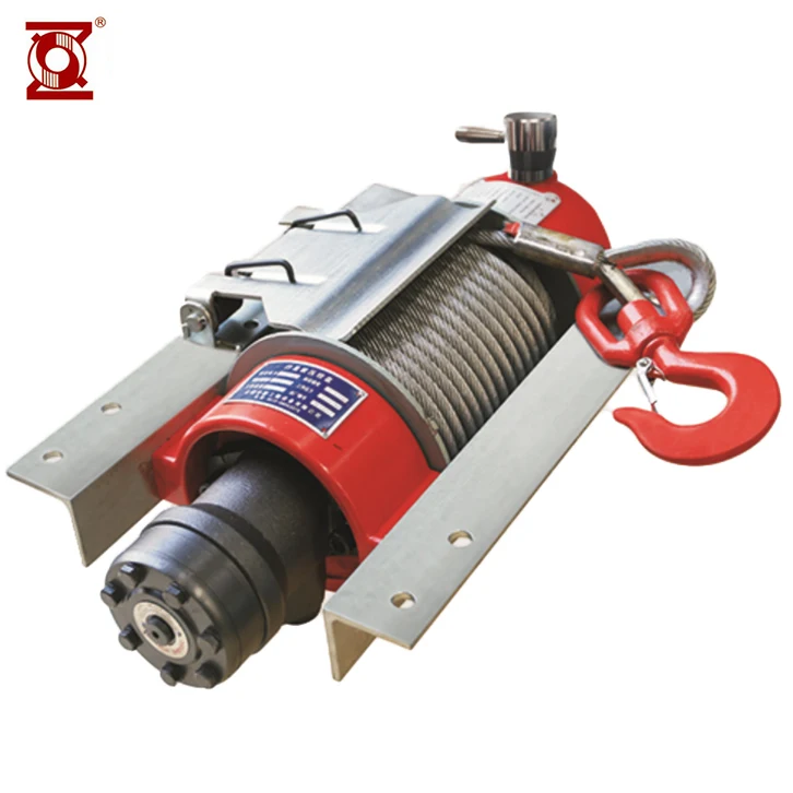 4 ton / 9000 lbs  Hydraulic Winch recovery truck winch with manual clutch wire rope hook for platform