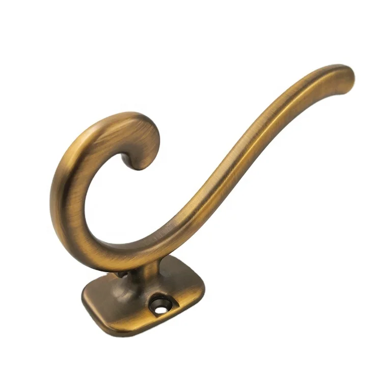 Antique Decorative Zinc alloy clothes coat hook hanger for wall