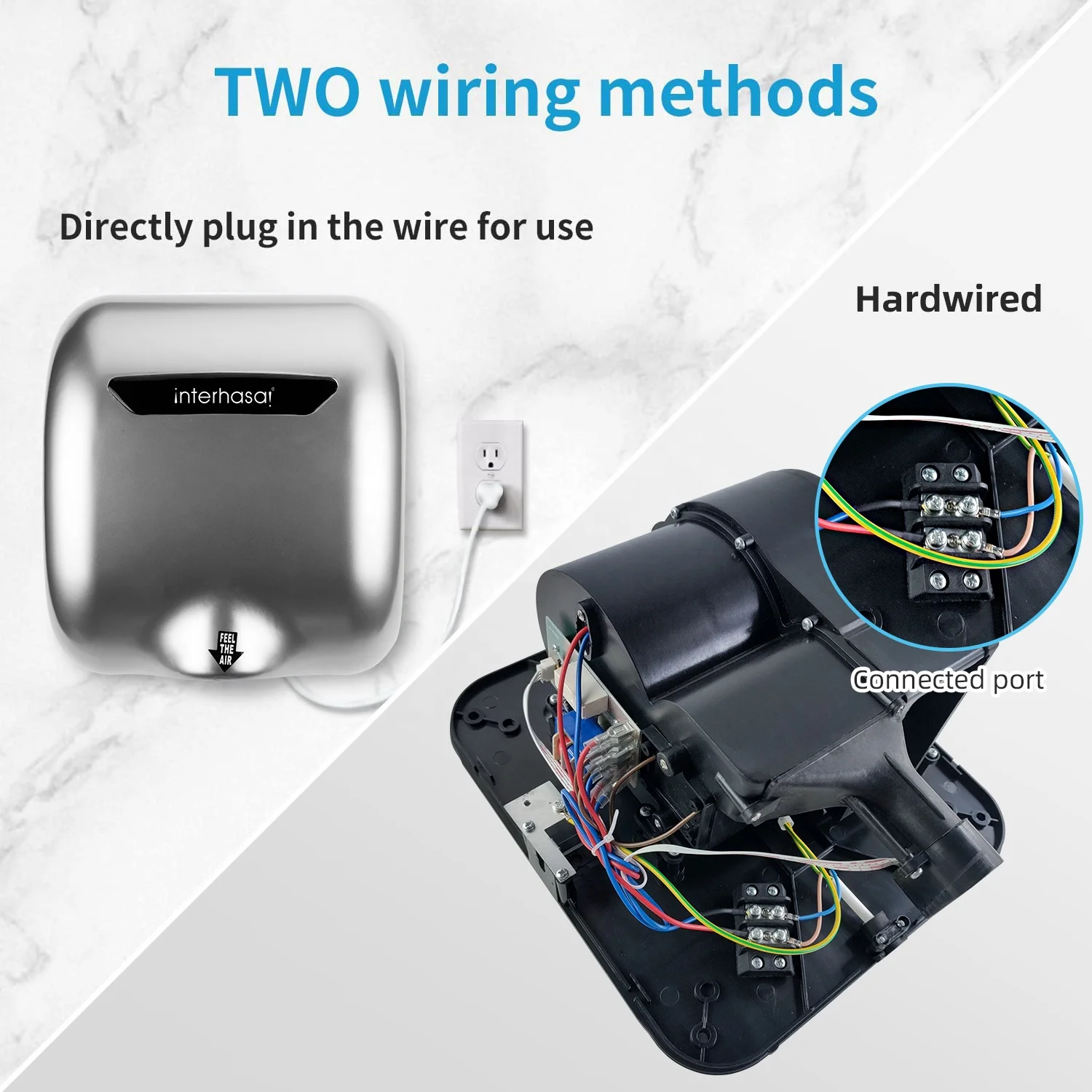 Commercial heavy duty hand drier stainless automatic hand dryer commercial for toilet