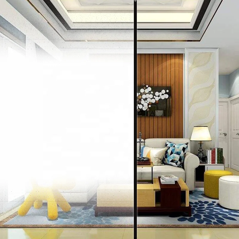 Vis Film 1.83*30m self-adhesive gradient decorative glass window film for privacy protection